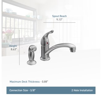 A thumbnail of the Moen 7437 Moen-7437-Lifestyle Specification View