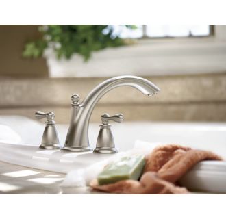 A thumbnail of the Moen 86440 Moen-86440-Installed Roman Tub Faucet in Spot Resist Brushed Nickel