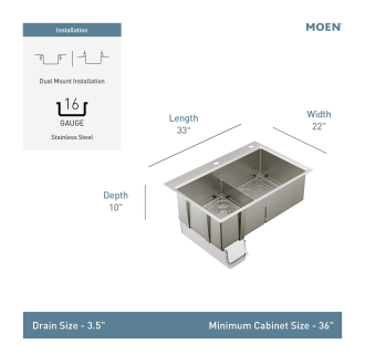 A thumbnail of the Moen GS161302B Alternate Image