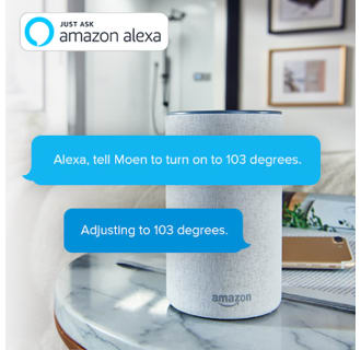 A thumbnail of the Moen U-S6320 Moen-U-S6320-Ask Alexa In Use