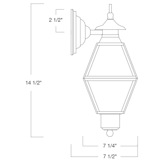 A thumbnail of the Norwell Lighting 1063 Dimensional Drawing