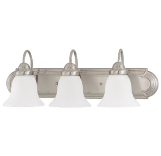 lighting nuvo bathroom light brushed nickel ballerina vanity glass inch frosted incandescent shade finish