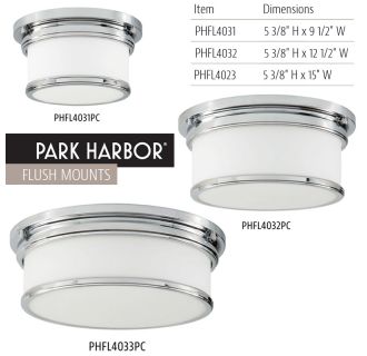 A thumbnail of the Park Harbor PHFL4033 Flush Mount Size Variations