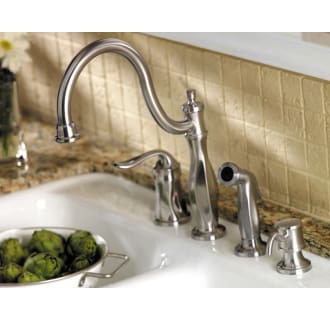 Pfister F-026-4TWY Tuscan Bronze Cadenza Kitchen Faucet with Sidespray