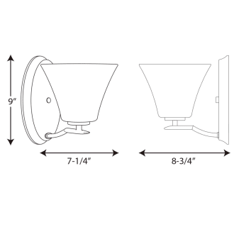 A thumbnail of the Progress Lighting P2004-09 Line Drawing