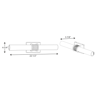 A thumbnail of the Progress Lighting P2839-LED Line Drawing