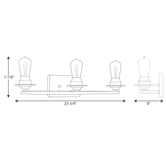 A thumbnail of the Progress Lighting P300010 Line Drawing