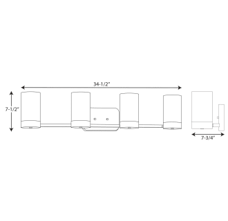 A thumbnail of the Progress Lighting P300023 Line Drawing