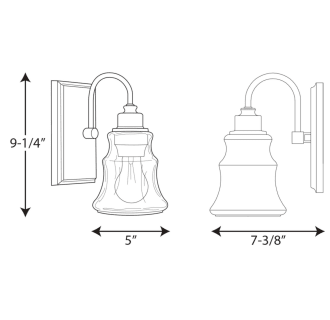 A thumbnail of the Progress Lighting P300137 Line Drawing