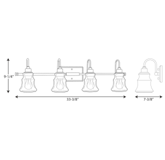 A thumbnail of the Progress Lighting P300140 Line Drawing