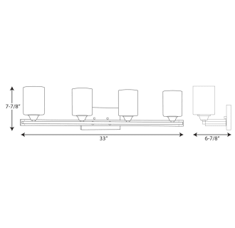 A thumbnail of the Progress Lighting P300147 Line Drawing