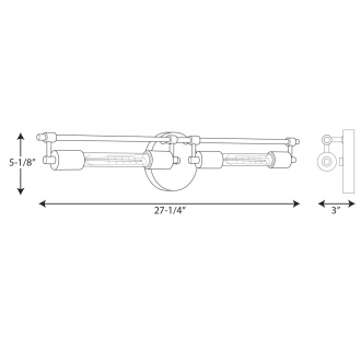 A thumbnail of the Progress Lighting P300149-WB Line Drawing