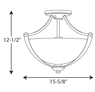 A thumbnail of the Progress Lighting P350034 Line Drawing