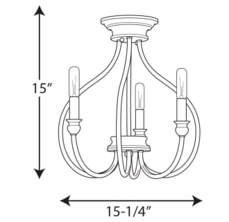 A thumbnail of the Progress Lighting P350042 Line Drawing