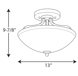 A thumbnail of the Progress Lighting P350057 Line Drawing