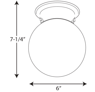 A thumbnail of the Progress Lighting P3605 Line Drawing