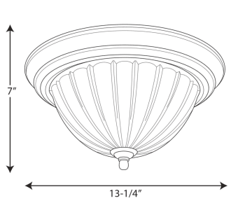 A thumbnail of the Progress Lighting P3703 Line Drawing