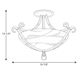 A thumbnail of the Progress Lighting P3839 Line Drawing