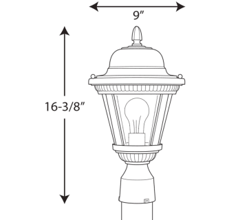 A thumbnail of the Progress Lighting P5445-LED Line Drawing