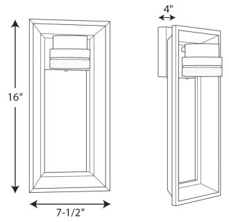 A thumbnail of the Progress Lighting P560029-LED Line Drawing