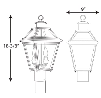 A thumbnail of the Progress Lighting P6437 Line Drawing