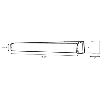 A thumbnail of the Progress Lighting P7133EB Line Drawing