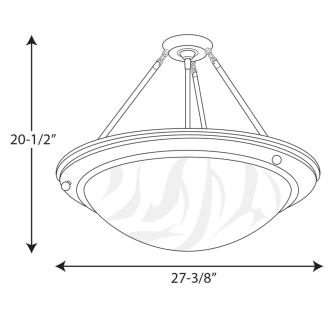 A thumbnail of the Progress Lighting P7320-WB Line Drawing