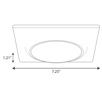 A thumbnail of the Progress Lighting P8027-LED Line Drawing