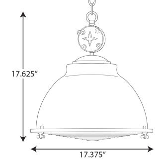 A thumbnail of the Progress Lighting P500212 Progress Medal Pendant Line Drawing