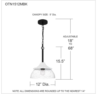 A thumbnail of the Quoizel OTN1512 Alternate Image