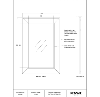 A thumbnail of the Ren Wil MT2401 Technical Sheet