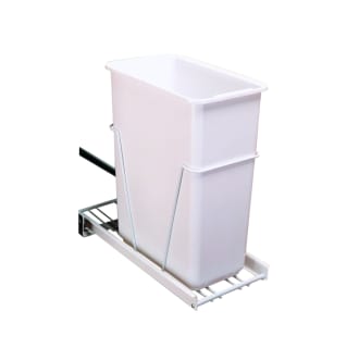 Rev-A-Shelf RV-9PB White RV Series Bottom Mount Single Bin Trash Can ...