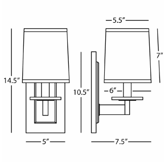 A thumbnail of the Robert Abbey Alice Single Wall Robert Abbey-Alice Single Wall-Line Drawing