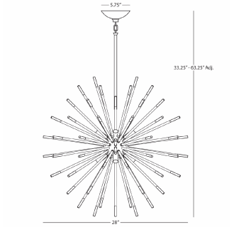 A thumbnail of the Robert Abbey Andromeda Chandelier 28 Robert Abbey-Andromeda Chandelier 28-Line Drawing