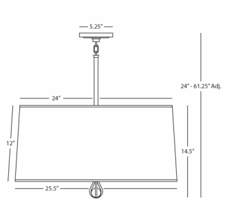 A thumbnail of the Robert Abbey Custis Pendant Robert Abbey-Custis Pendant-Line Drawing