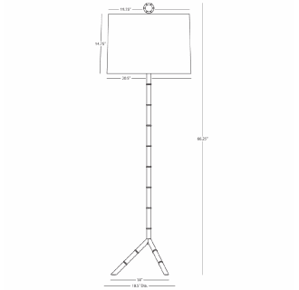 A thumbnail of the Robert Abbey Meurice Club Linen FL Robert Abbey-Meurice Club Linen FL-Line Drawing