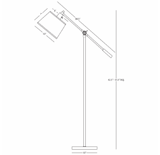 A thumbnail of the Robert Abbey Simple Boom Monte Blanc FL Robert Abbey-Simple Boom Monte Blanc FL-Line Drawing