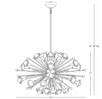 A thumbnail of the Robert Abbey Sputnik Chandelier Robert Abbey-Sputnik Chandelier-Line Drawing