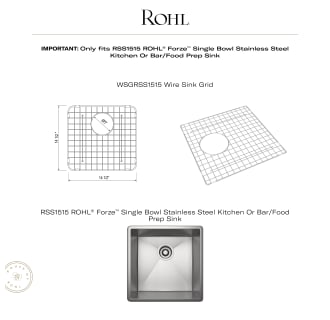 A thumbnail of the Rohl WSGRSS1515 Alternate Image