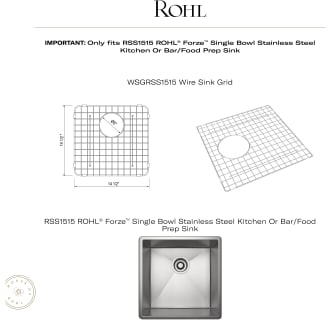 A thumbnail of the Rohl WSGRSS1515 Alternate View