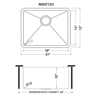 A thumbnail of the Ruvati RVH7121 Alternate Image