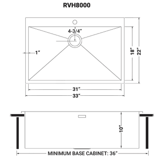 A thumbnail of the Ruvati RVH8000 Alternate Image