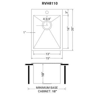 A thumbnail of the Ruvati RVH8110 Alternate Image