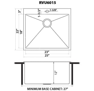 A thumbnail of the Ruvati RVU6015 Alternate Image