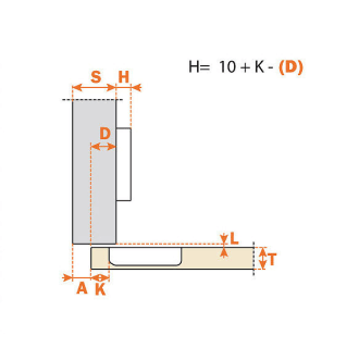 A thumbnail of the Salice H105C1P6DD9 Salice-H105C1P6DD9-Product dimensions