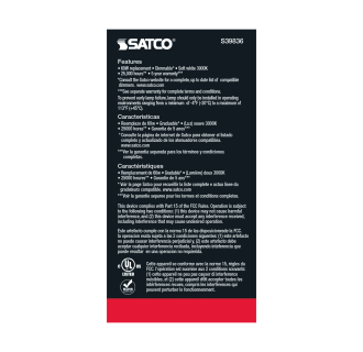 A thumbnail of the Satco Lighting S39836-10PACK Alternate Image