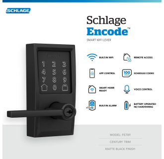 A thumbnail of the Schlage FE789WB-CEN-LAT Schlage Encode Century Lever Prop Values