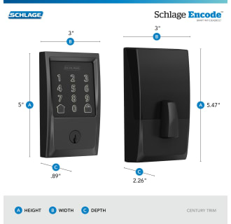 A thumbnail of the Schlage BE489WB-CEN Alternate Image