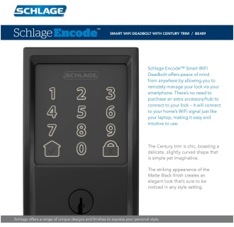 A thumbnail of the Schlage BE489WB-CEN Alternate Image