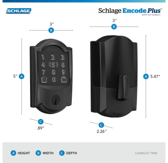 A thumbnail of the Schlage BE499WB-CAM Alternate Image